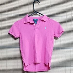 Ralph Lauren Polo Kids Pink Polo SIZE: 6